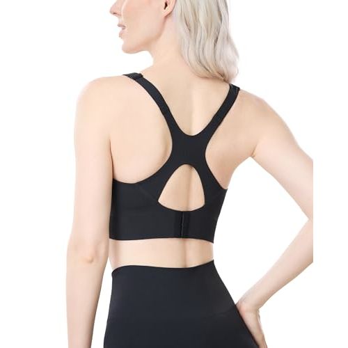 Momcozy Nursing Bras for Breastfeeding, Ribbed Maternity Bra with Racerback, Soft Stretchy Nursing Sports Bra for Yoga