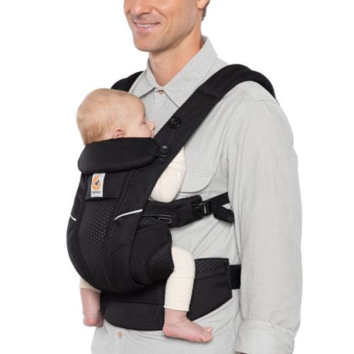 Ergobaby Omni Breeze All-Position Mesh Baby Carrier, Color: Onyx Black
