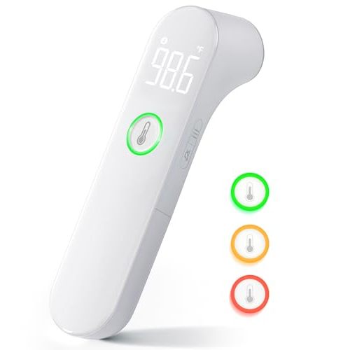 Thermometer for Adults and Kids, Fast Accurate Baby Thermometer, FSA HSA Eligible, Fever Alarm & Mute Mode, Baby Essentials - Lifetime Support