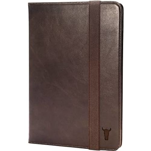TORRO Case Compatible with iPad Mini 6 – Genuine Leather iPad Mini 6th Generation (2021) Cover with Stand Function, Apple Pencil Connectivity and Wake Sleep Function (Dark Brown)