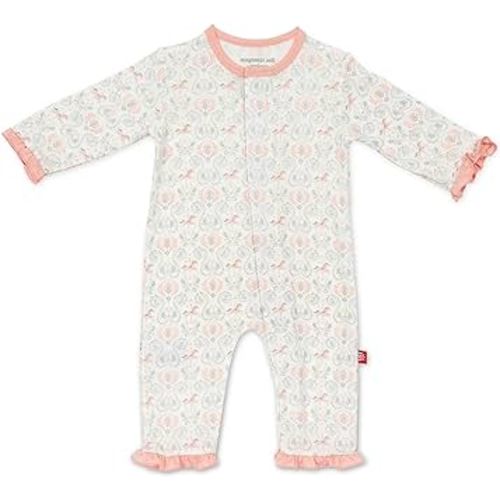 Magnetic Me Easy-Close Modal Coverall Jumpsuit Carousel 0-3 Months
