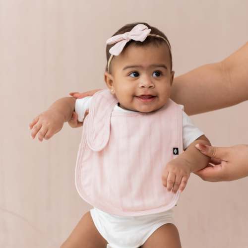 Bamboo Muslin Bib in Blush