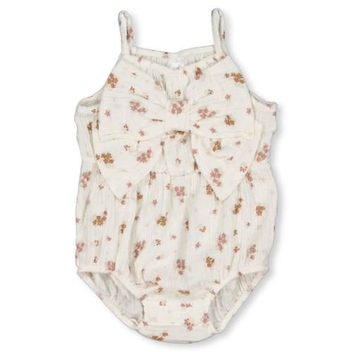 Cream Baby Bow Front Playsuit | Best&Less™ Online