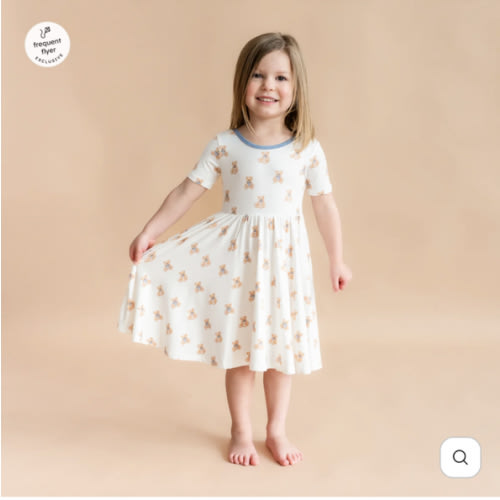 Twirl Dress in Teddy Bear