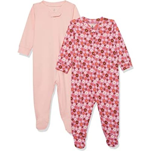 Amazon Aware Unisex Babies' Organic Cotton Footed Sleep and Play, Pack of 2