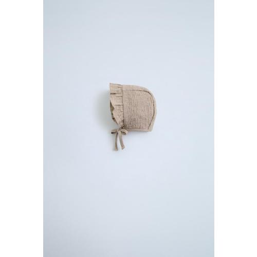 EMBROIDERED FLORAL BONNET - Sand | ZARA United States