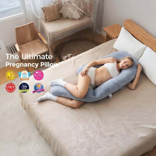 Pregnancy Pillow for Sleeping, C+U Shaped Full Body Maternity Pillow with Removable Cover – The Pillow Home