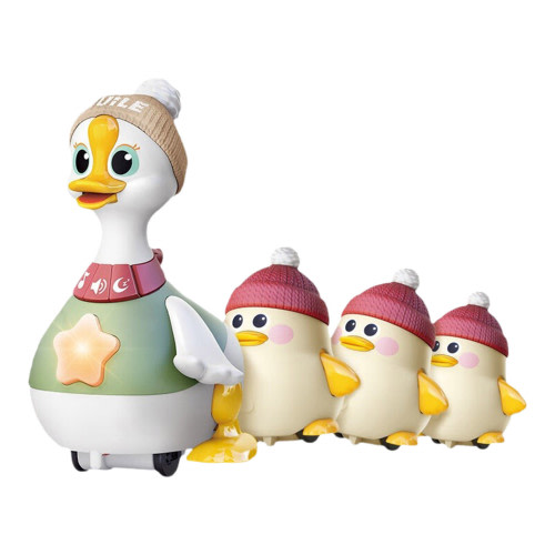 Coollooc Baby Music Toy Duck Baby Belly Time Toy 3-6 0-6 6-12 Months Newborn Development Crawling Toy Glowing Walking Singing Toy 1-2 3-4 Years Old Boys and Girls Gifts