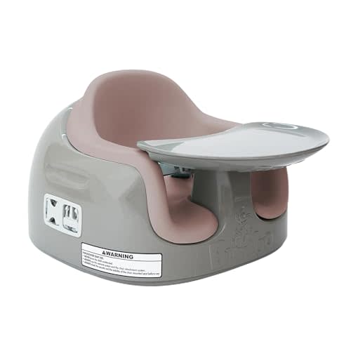 Bumbo 3-in-1 Baby and Toddler Multi Seat for Babies 6 to 36 Months, Breige/Sonoran Rose - Floor Seating, High Chair, or Booster with Adjustable Height and Removable Tray
