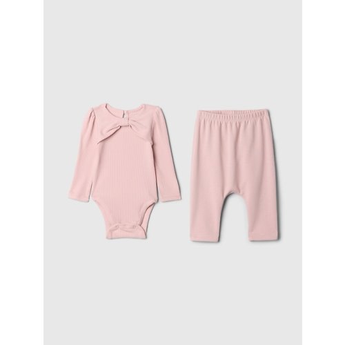 Baby Two-Piece Outfit Set in primitive pink, size: 3-6 M