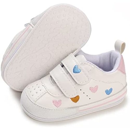 E-FAK Baby Shoes Boys Girls Infant Sneakers Non-Slip Rubber Sole Toddler Crib First Walker Shoes