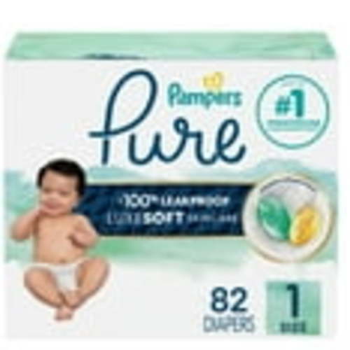 SIZE 1: 82 ct - Pure Protection Diapers Super Pack