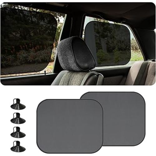 2PCS Car Window Shades for Baby, UV Rays Protection Sun Shade Blocker, 17.3"x14" Mesh Side Window Screens for SUV, Cars, and Trucks (Side Windows)