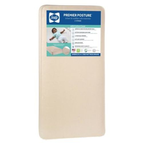 Sealy Premier Posture 2-Stage Dual Sided Crib and Toddler Mattress