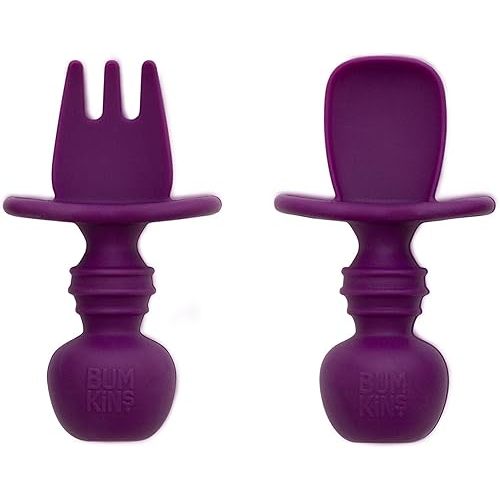 Bumkins Baby Utensils Set, Chewtensils Silicone
