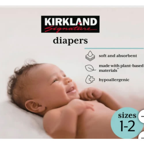 Kirkland Signature Diapers Sizes 1-2