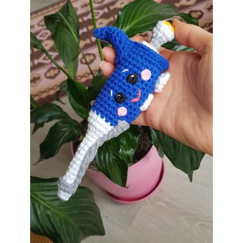 Micropipette plush, pipette plush, scientist gift, Micropipette Amigurumi, scientist collectible, Cute micropipette, Crochet micropipette