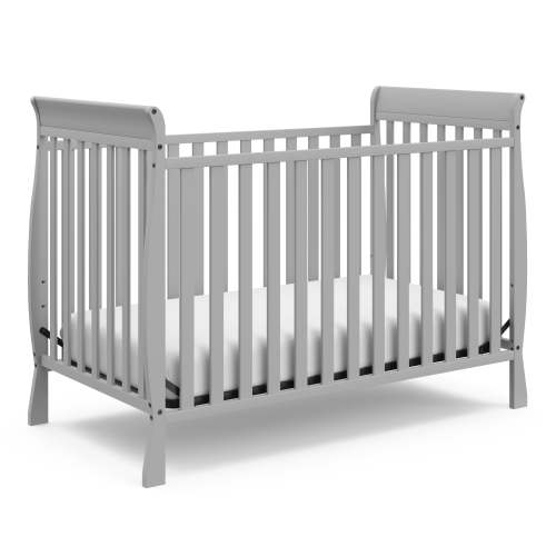 Storkcraft Maxwell 3-in-1 Convertible Baby Crib, Pebble Gray