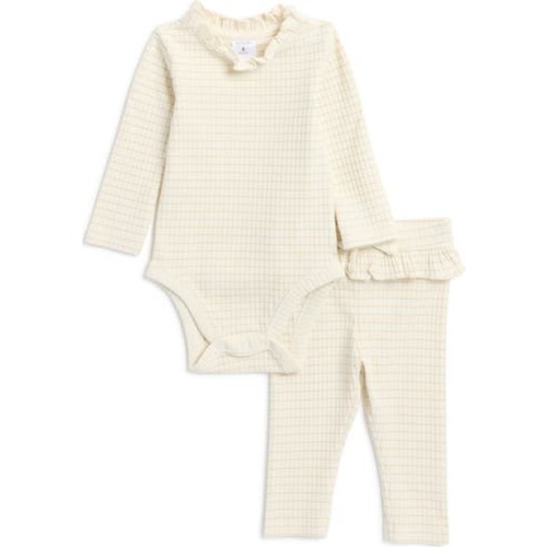 Long Sleeve Ruffle Bodysuit & Leggings Set, 3M