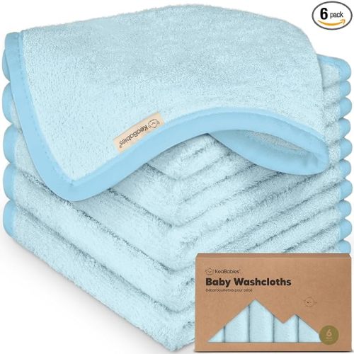6-Pack Baby Washcloths– Bravo Blue