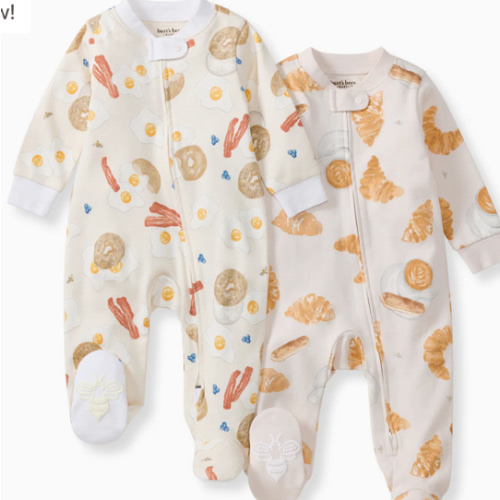 Eggs & Coffee Organic Sleep & Play 2 Pack – Burt's Bees Baby