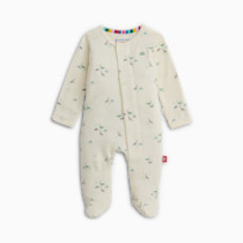 Magnetic Me Organic Cotton Footie - Tiny Diny, 0-3 M