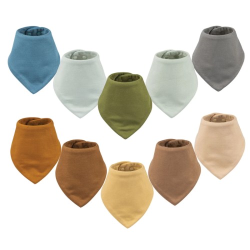 Kaffle Bandana Bibs - 10 Pack | Snuggle Bugz | Canada's Baby Store