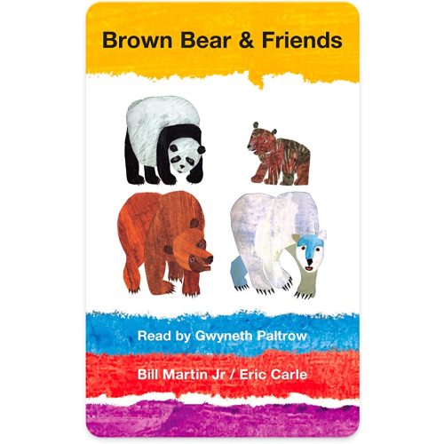Yoto Brown Bear & Friends by Bill Martin Jr. & Eric Carle – Kids Audio Card for Use with Player & Mini All-in-1 Audio Player, Screen-Free Listening with Playtime Bedtime & Travel Stories, Ages 2+