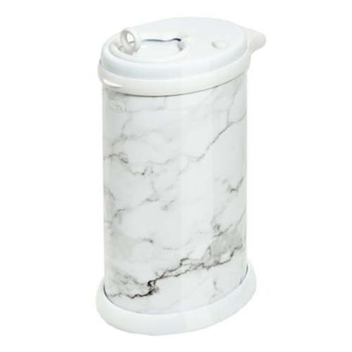 Free Shipping! Ubbi Steel Diaper Pail, Odor Locking, No Special Bag Required, Award-Winning, Registry Must-Have, Marble