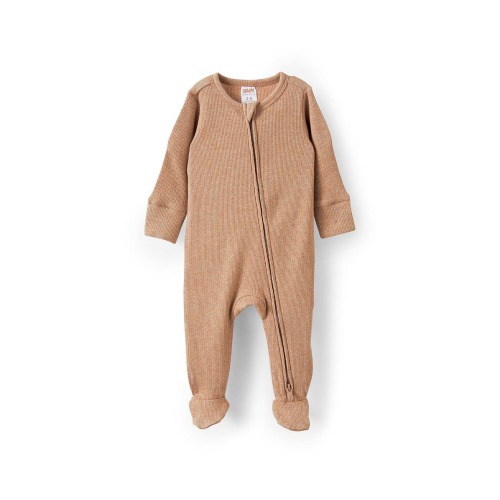 Organic Pointelle Zip Romper – 3-6M