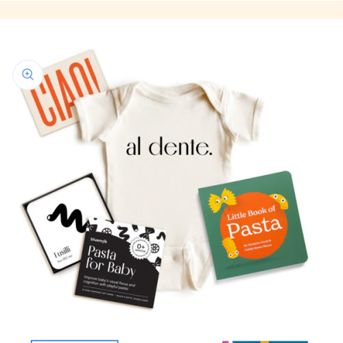 Pasta Baby Gift Bundle Italian Foodie Gender Neutral Baby Shower Gift – Chunky Deli
