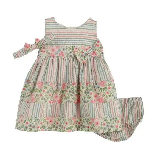 Von Maur 3-Piece Striped/Floral Dress