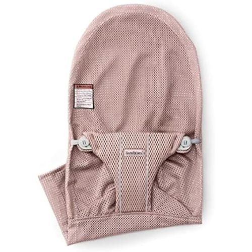 BabyBjörn Fabric Seat for Bouncer, Mesh, Dusty Pink