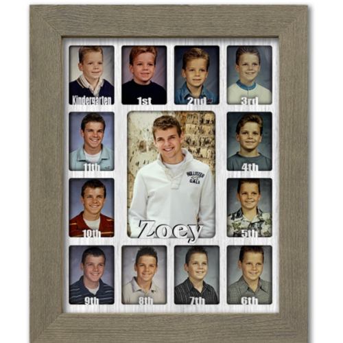 School Years Picture Frame Collage - Personalized - 11x14