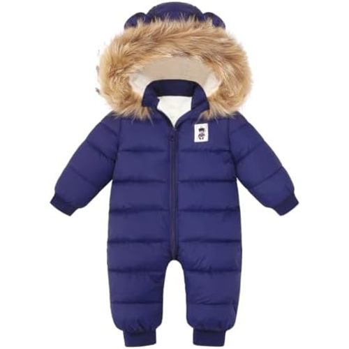 Baby Girl Winter Snowsuit Newborn Boy Warm Coat Toddler Snow Suit Infant Clothes