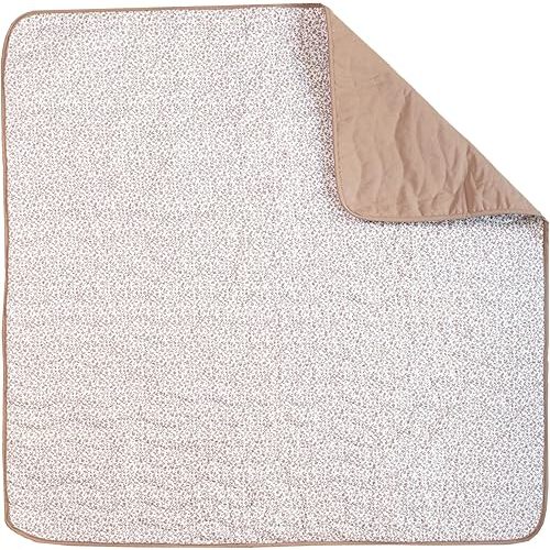 Toddlekind Portable Baby Mat, Organic Cotton 47" x 47, Portable, playpen mat, Travel, Indoor/Outdoor mat, for Babies/Toddlers, 0m+ (Earthen)