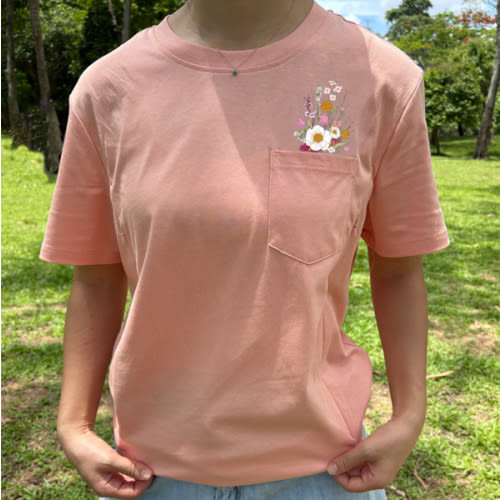 Faux Wild Flower Pocket Zip Nursing T-shirt – Giftifymama
