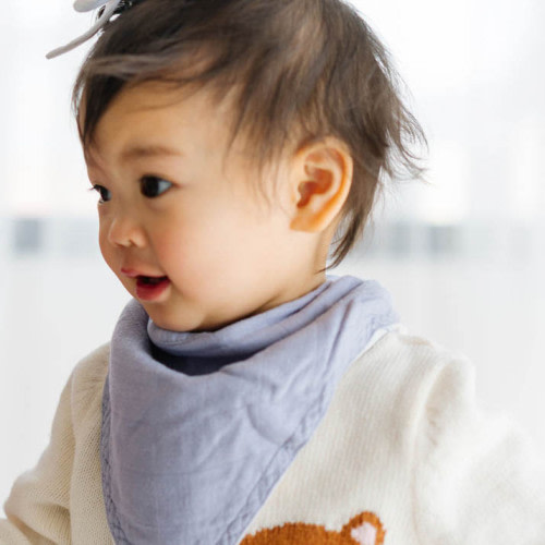 Little Unicorn Deluxe Muslin Reversible Bandana Bib - Rainbos & Raindrops
