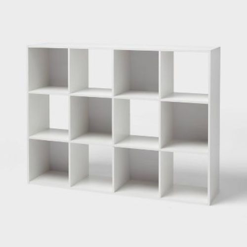11" 12 Cube Book Shelf White - Brightroom™