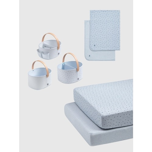 babyGap 7 Piece Bedding and Storage Bundle