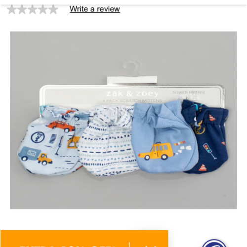 Baby Boy (NB-12M) Zak & Zoey 4pk. Vehicle Scratch Mittens - Boscov's