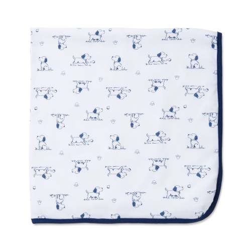 Puppy Toile Receiving Blanket