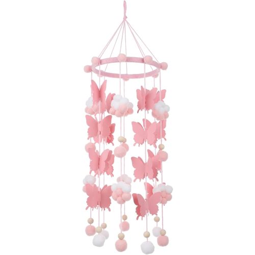 Toyvian Mobile Felt Plush Wall Pendant Hanging Ornament for Nursery Kids Bed Room Decoration Newborn