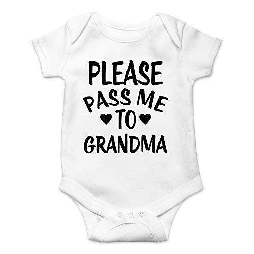 CBTwear Please Pass Me To Grandma Baby Bodysuit Funny Infant Outfit Cute Newborn Clothes Unisex Romper