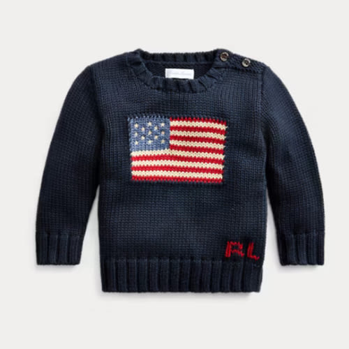 Baby Boy The Iconic Flag Sweater | Ralph Lauren