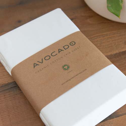Organic Cotton Crib Sheets | Gentle & Safe | Avocado Green Mattress