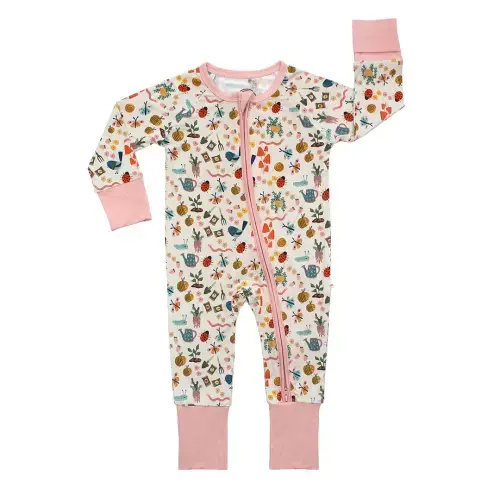 Garden Friends Bamboo Convertible Baby Pajamas – Emerson and Friends