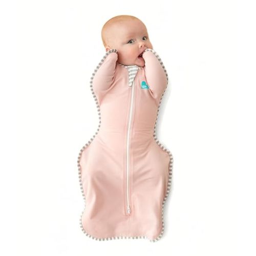 Love to Dream Swaddle UP, Baby Sleep Sack, Self-Soothing Swaddles for Newborns, Improves Sleep, Snug Fit Helps Calm Startle Reflex, New Born Essentials for Baby, 1.0 TOG, 8-13lbs, Pink