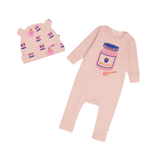 Bonnie Mob - Birch & Berry Set - Jam Playsuit & Hat Set