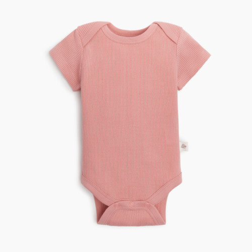 Tiny Kind Waffle Bodysuit - Rose, 0-3 M